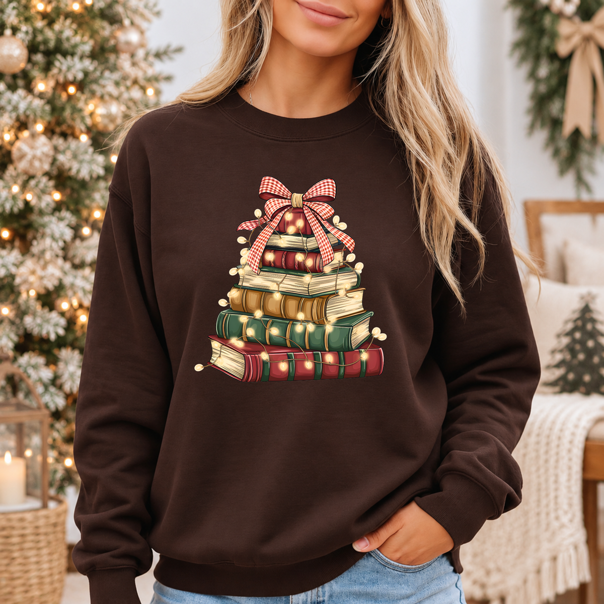 A Very Bookish Christmas 🎄📚 Cosy Christmas Sweatshirt