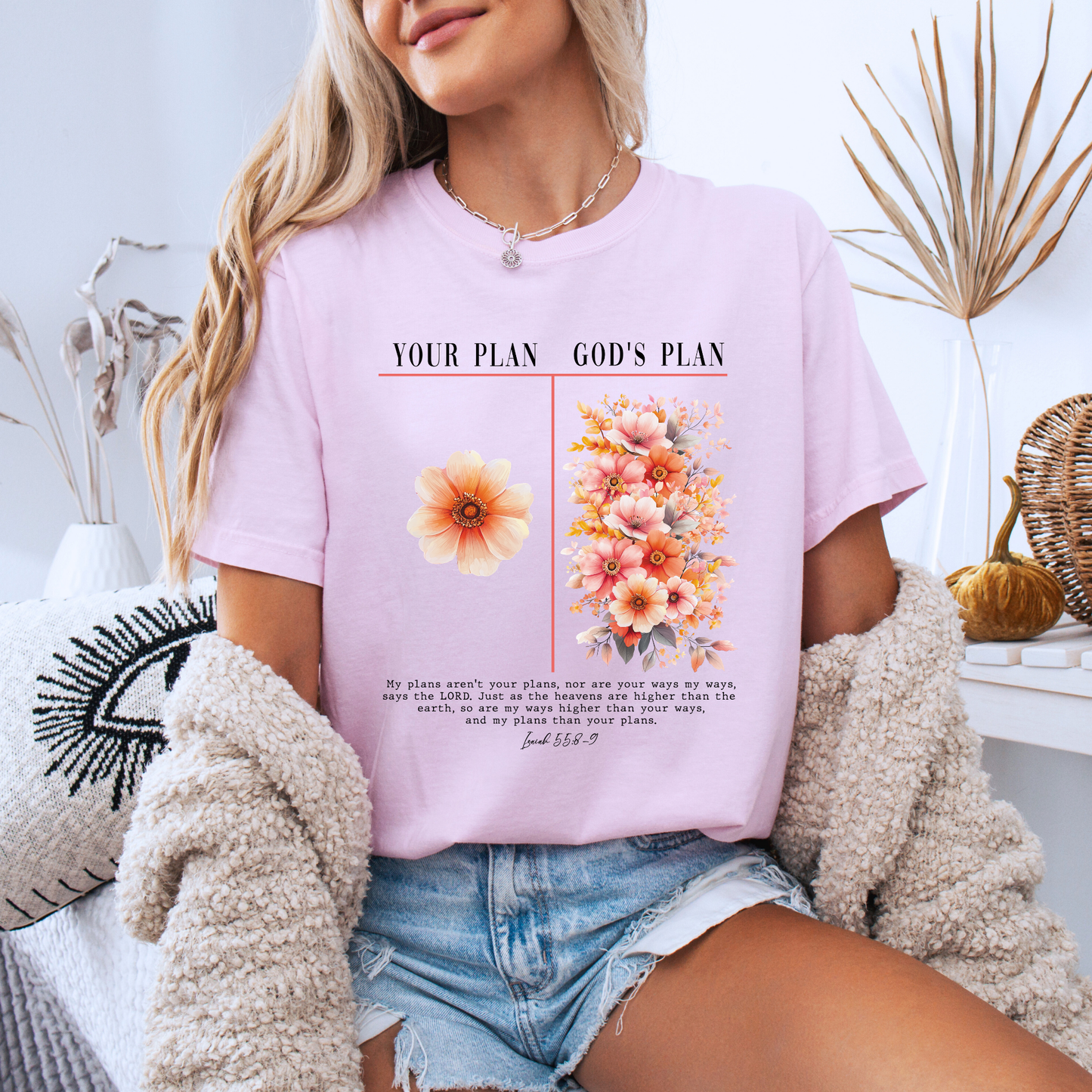 ✨ God’s Plan Floral T-Shirt 🌷