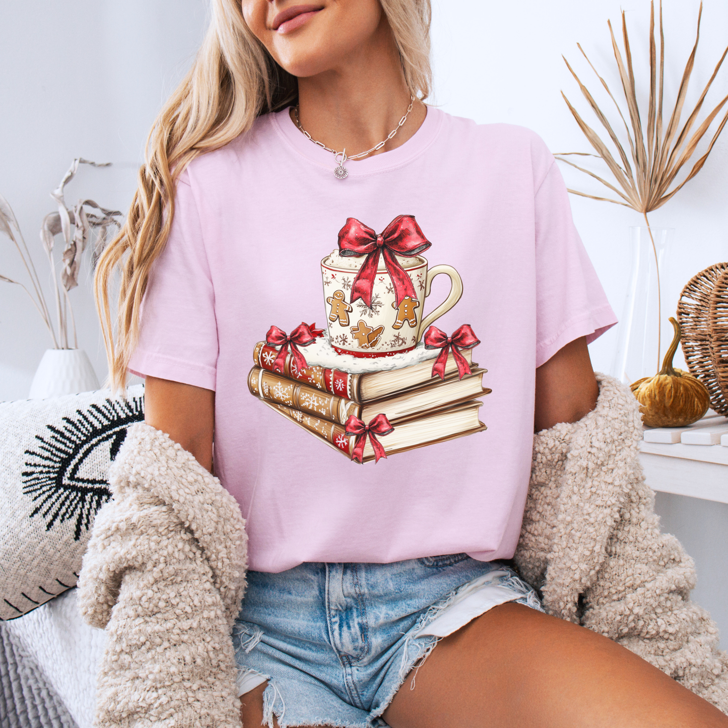🍪📖 Gingerbread & Stories ✨ 100% Organic Cotton T-Shirt