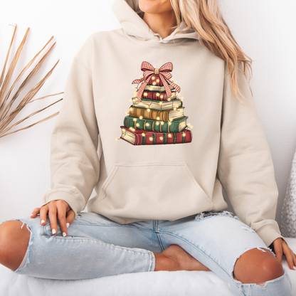 A Very Bookish Christmas 🎄📚  Premium Christmas Hoodie