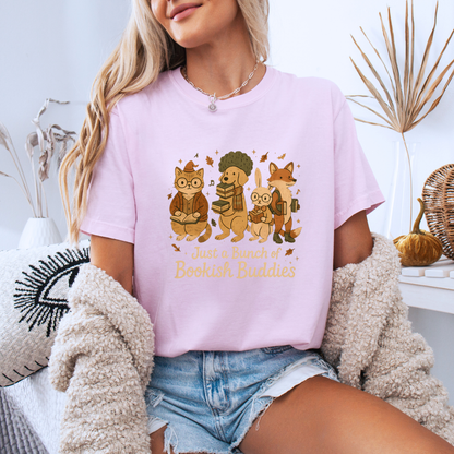 📚 Bookish Buddies Cozy Reader 100% Organic Cotton T-Shirt