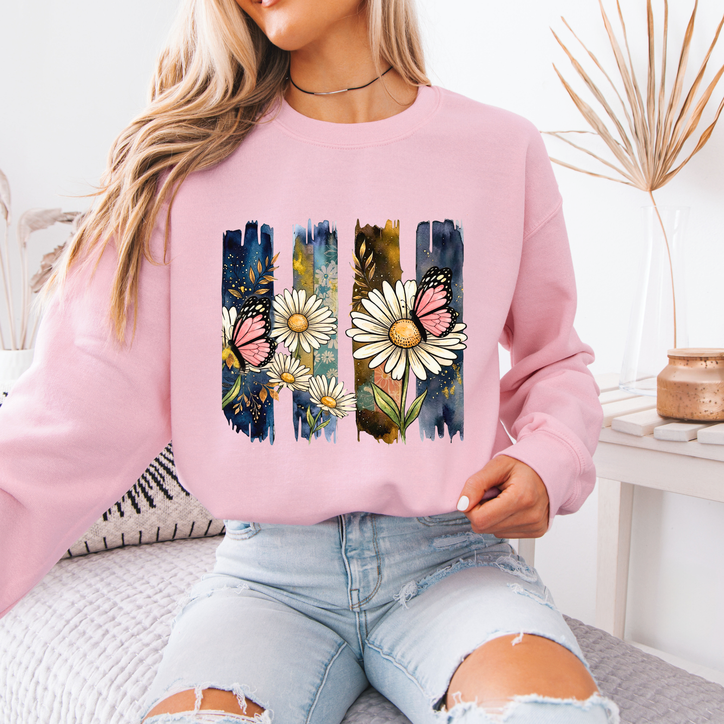 Midnight Daisy Butterfly 🌙🦋 Sweatshirt
