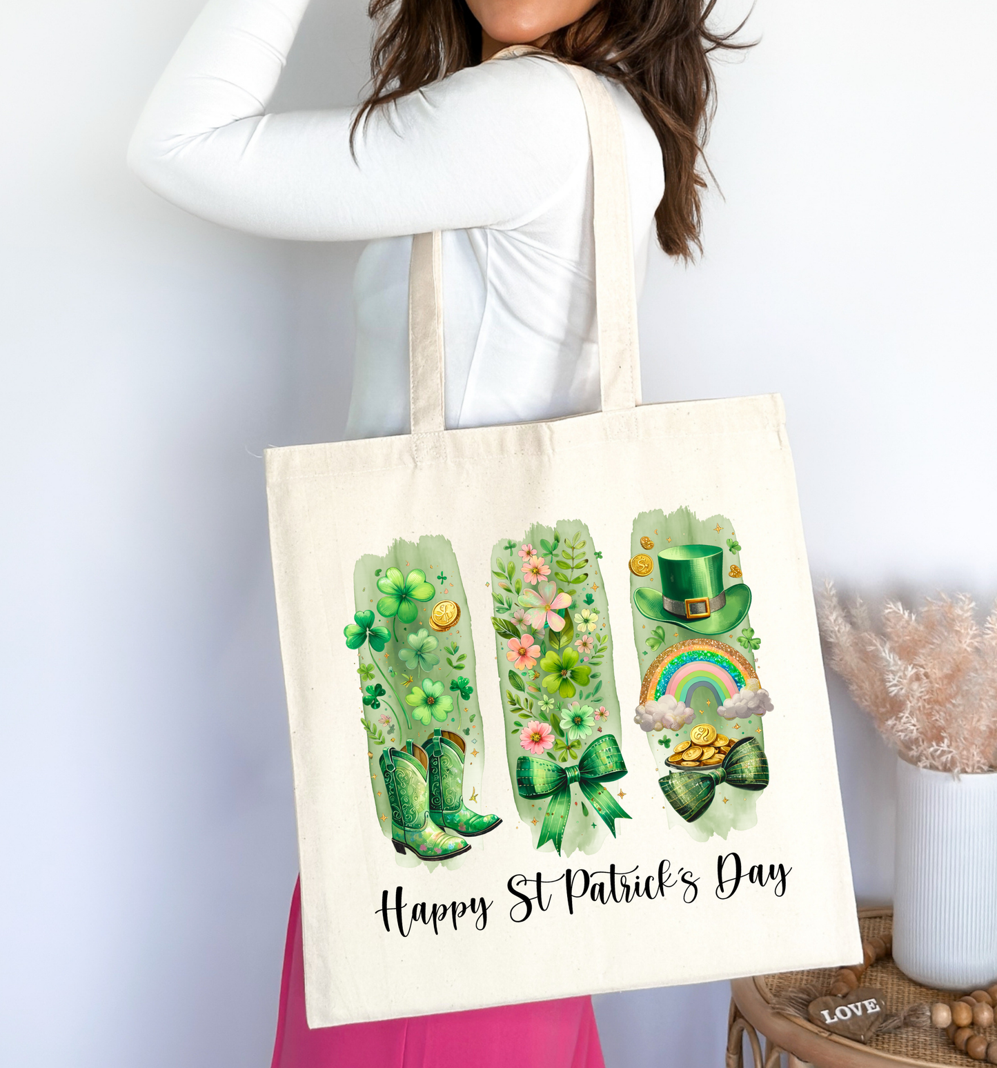 Lucky Charm St. Patrick’s Day Tote Bag 🍀🌈✨