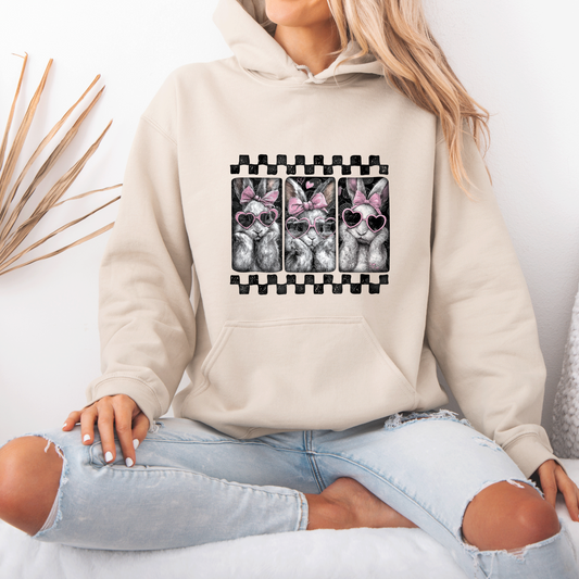 Vintage Bunny Film Strip Hoodie 🐰💗