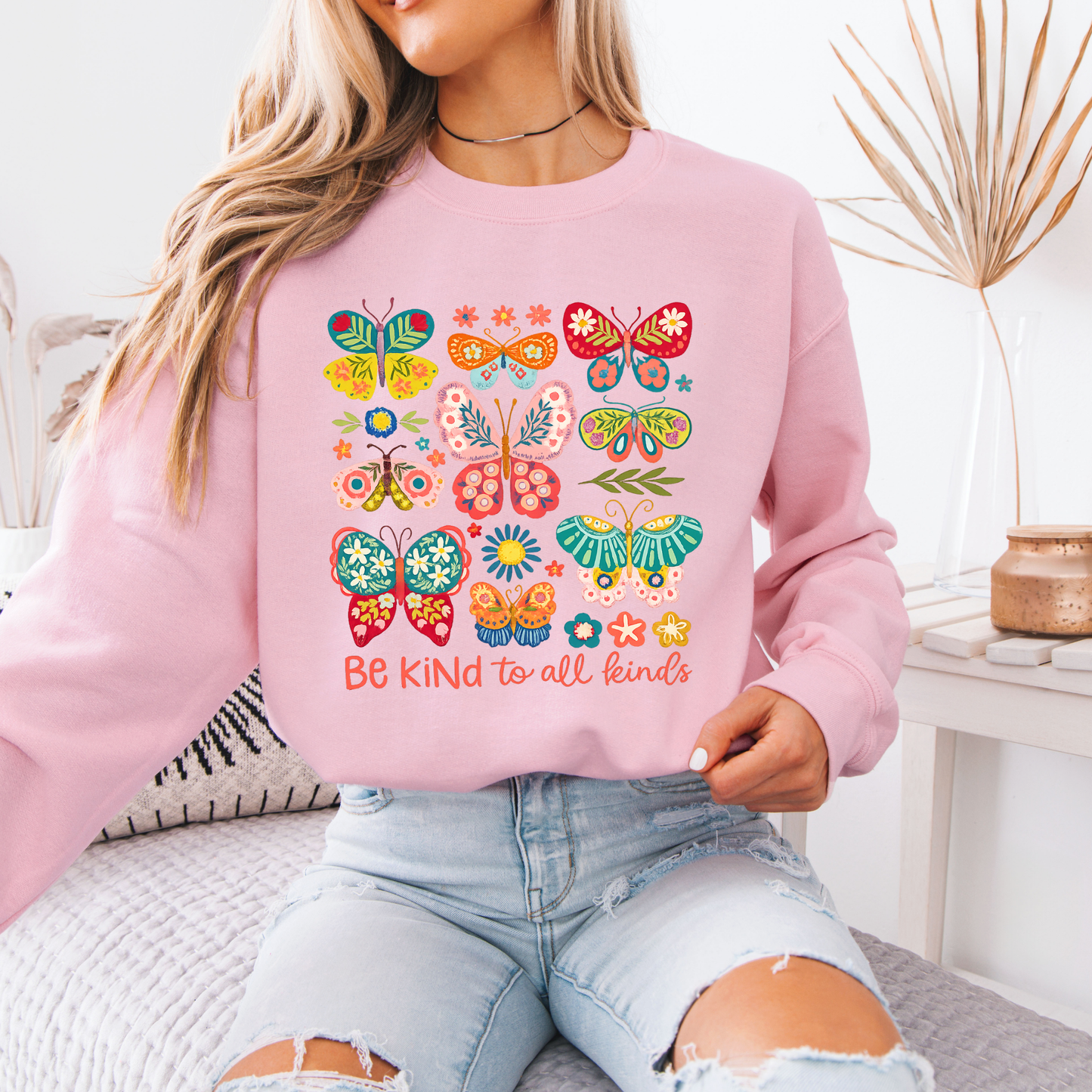 🦋 Colorful Butterflies 🦋✨  Organic Cotton Sweatshirt