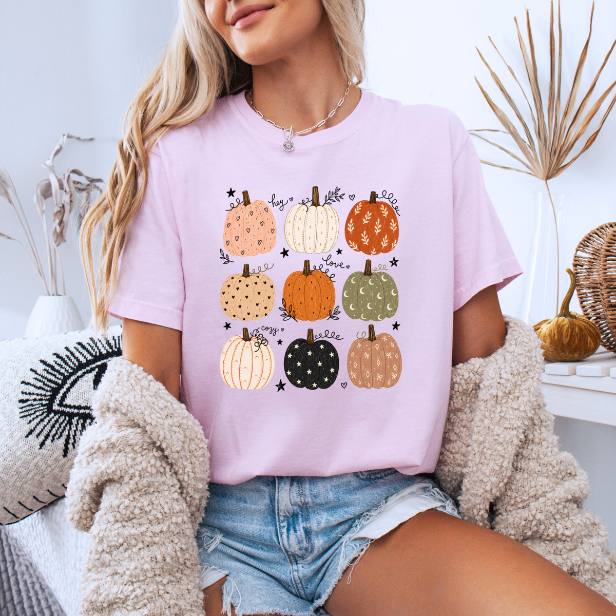 🎃🍂 Pumpkin Patch Cuties Cotton T-Shirt 🧡✨
