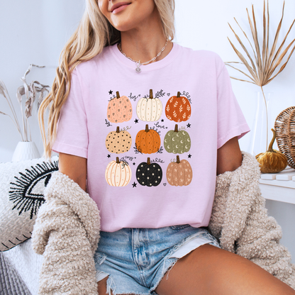 🎃🍂 Pumpkin Patch Cuties Cotton T-Shirt 🧡✨
