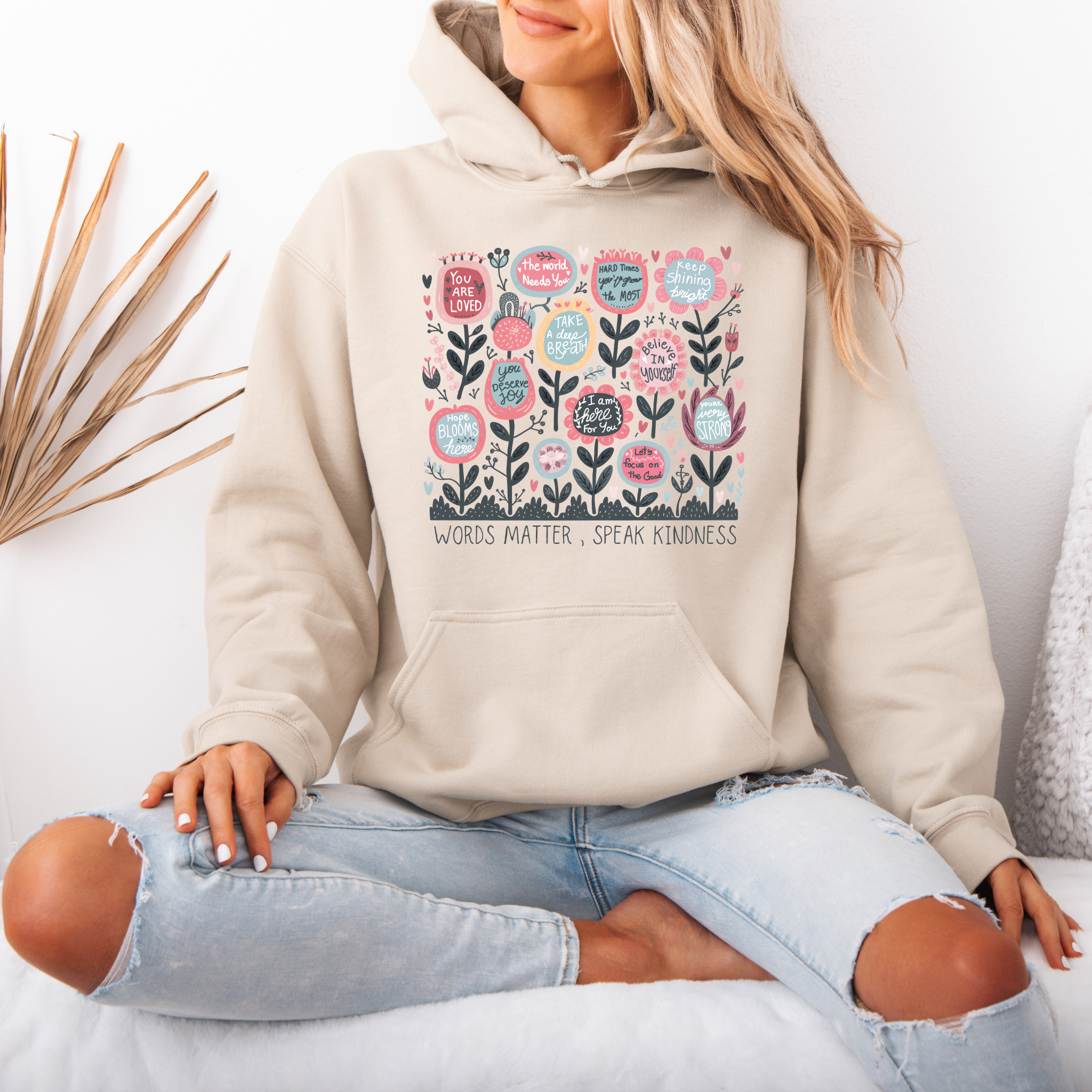 Words Matter Cotton Hoodie
