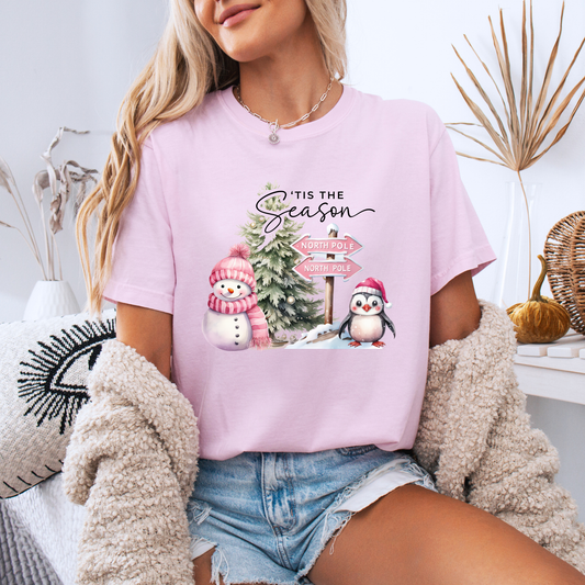 💕🌟 Pink North Pole 🎅🏼  100% Organic Cotton T-Shirt