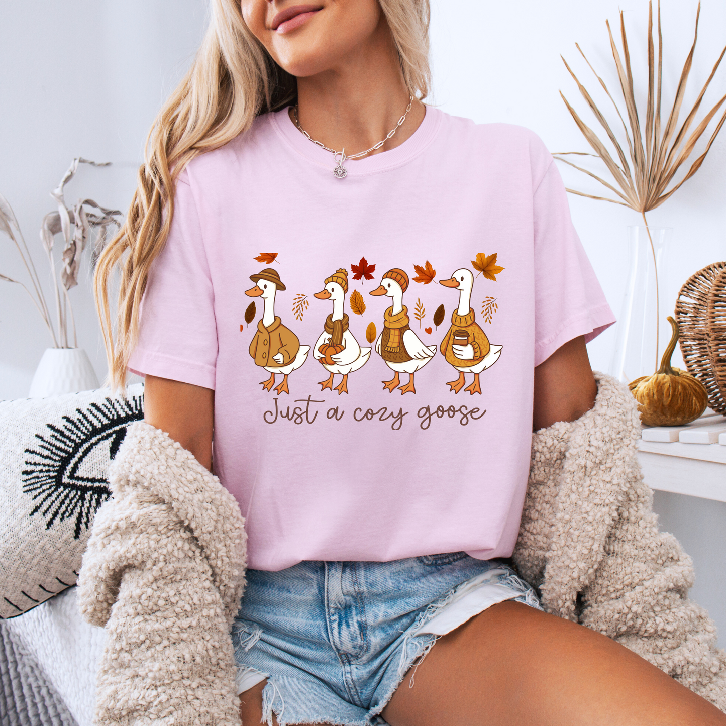 Just a Cozy Goose - 100% Organic cotton T-shirt