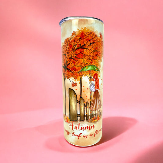 🍁 Autumn Cozy Vibes – 20oz Tumbler ☕