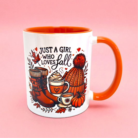 🍁 Just a Girl Who Loves Fall Mug | 11oz 🧡