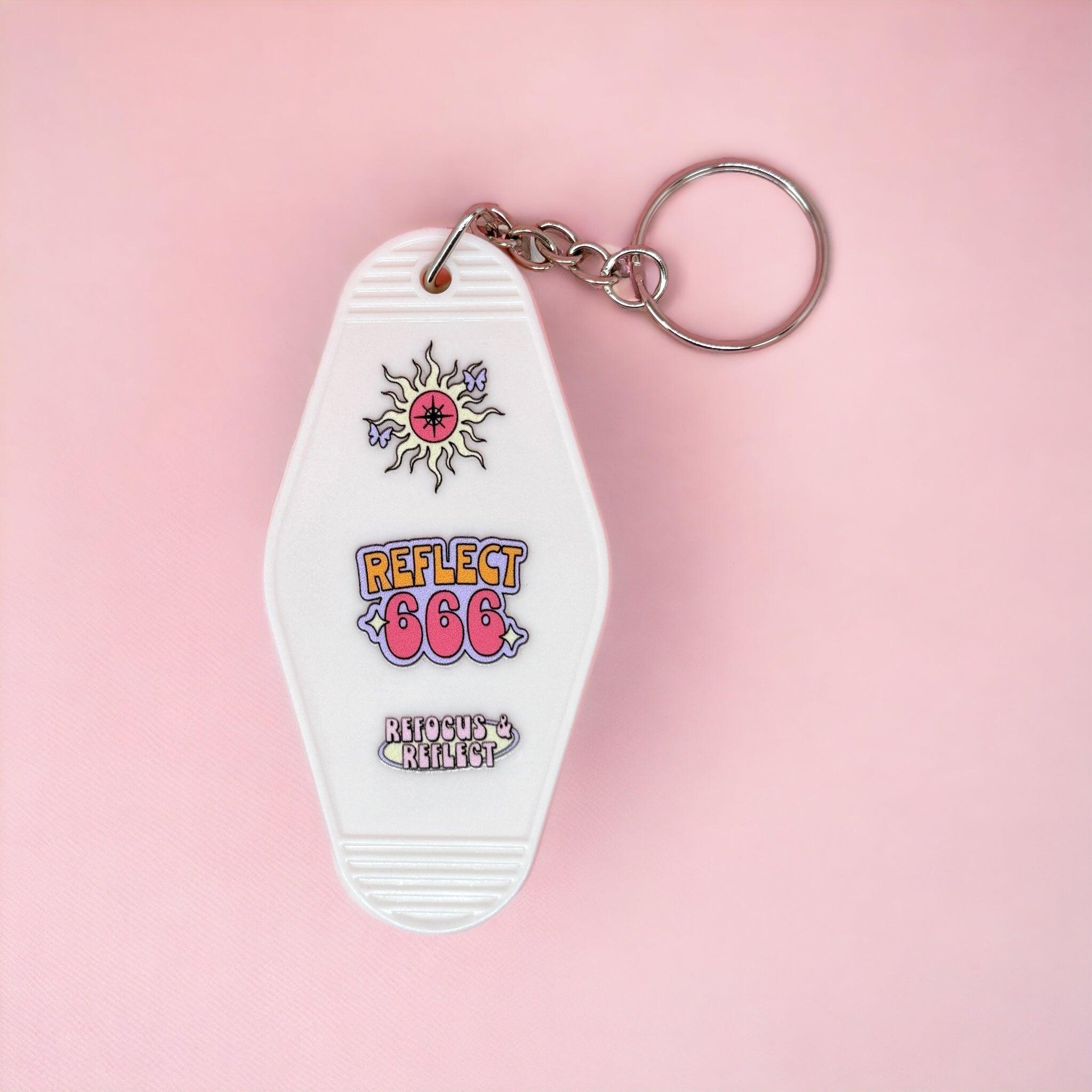 Angel Numbers Motel Keyring