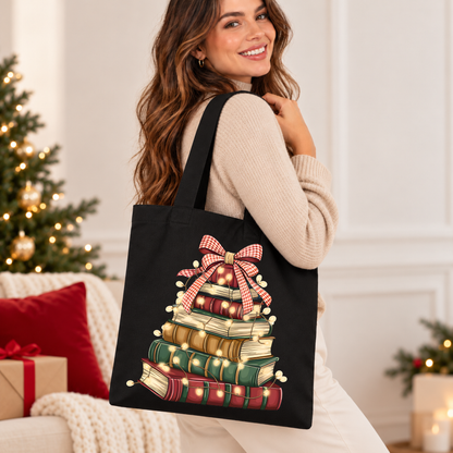 A Very Bookish Christmas 🎄📚 Christmas Tote Bag