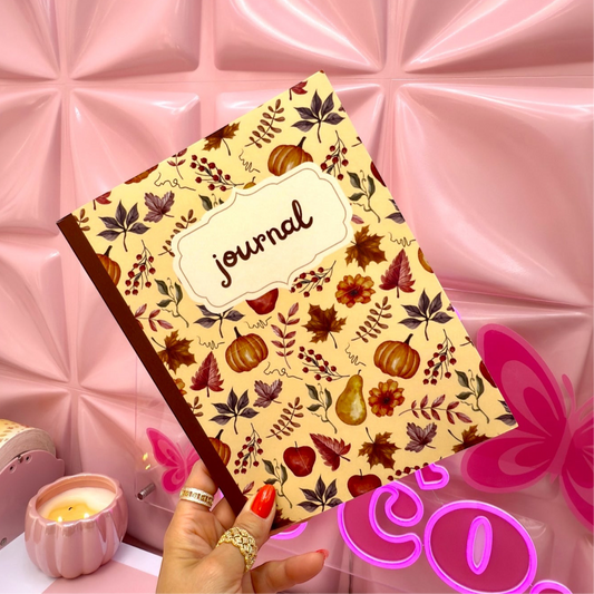 🍂 Autumn Journal – Seasonal Leaves & Pumpkins 🍐🍁