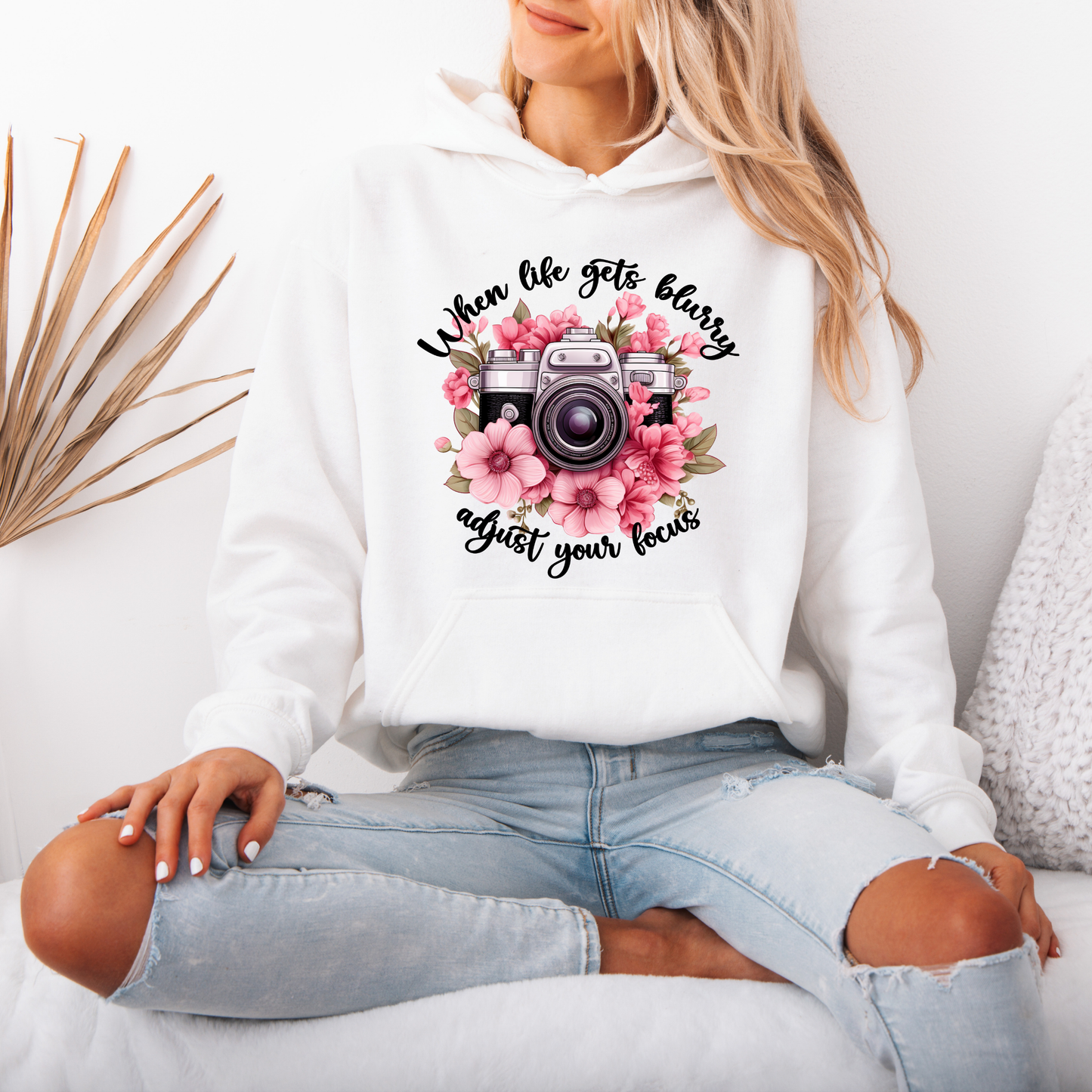 “Adjust Your Focus 📸🌸 | Floral Camera-Inspired Hoodie”