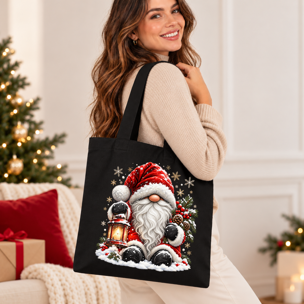 Santa's Cosy Winter Magic 🎅❄️ Christmas Tote Bag