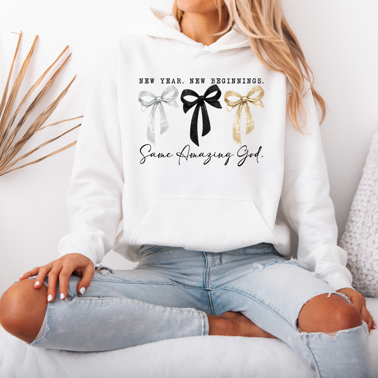🎀 Same Amazing God New Year Luxuriously Thick Hoodie✨