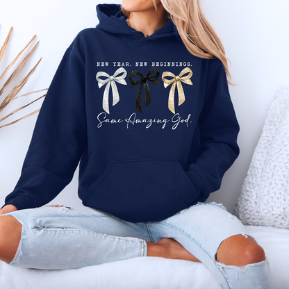 🎀 Same Amazing God New Year Luxuriously Thick Hoodie✨