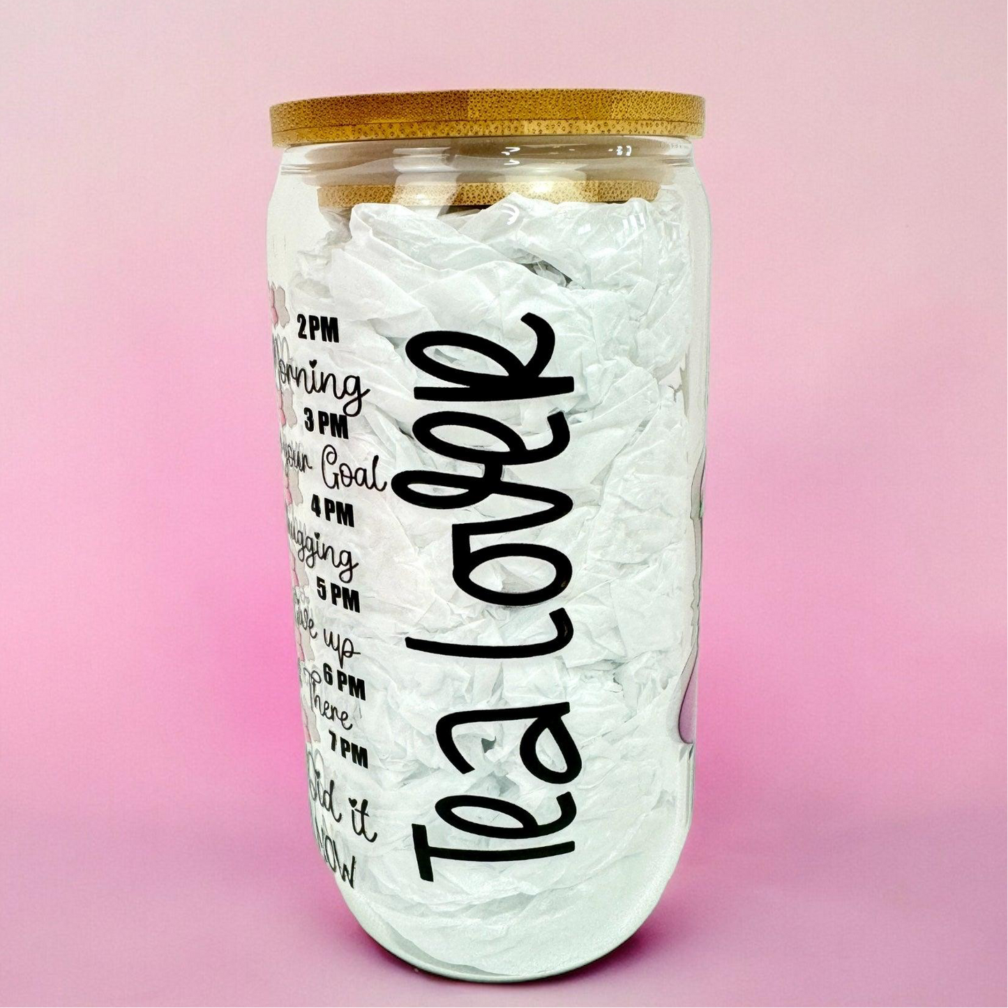Tea Lover 16oz (455ml) Iced Tea/Coffee Glass Cup