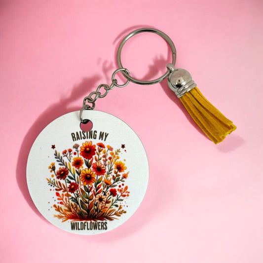 🌸 “Raising My Wildflowers” Keyring🌸