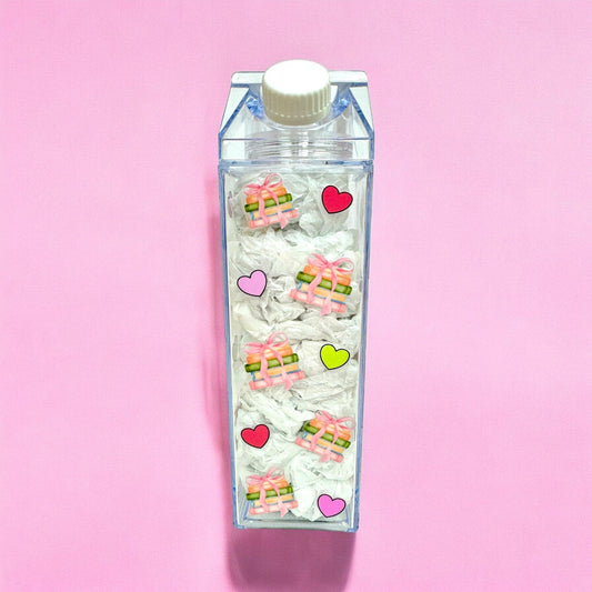 Coquette Book Milk Carton Water Bottle 17oz