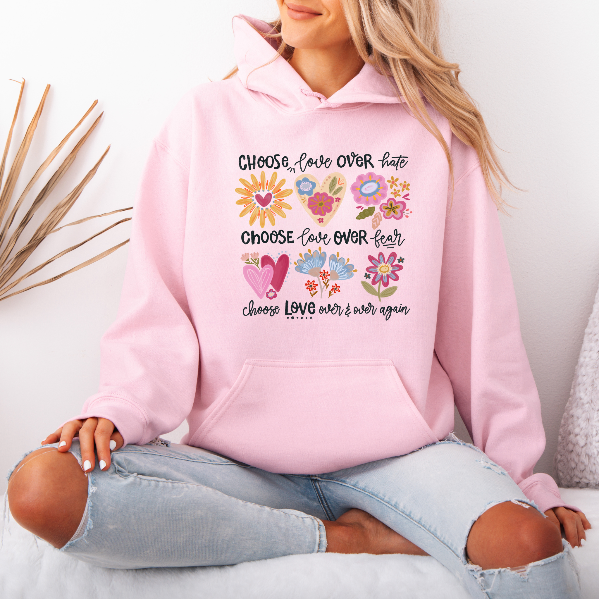 Choose Love Cotton Hoodie