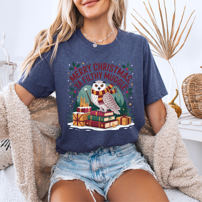 🧙‍♂️🎄 Filthy Muggle Christmas 🎄🧙‍♂️  100% Organic Cotton T-Shirt