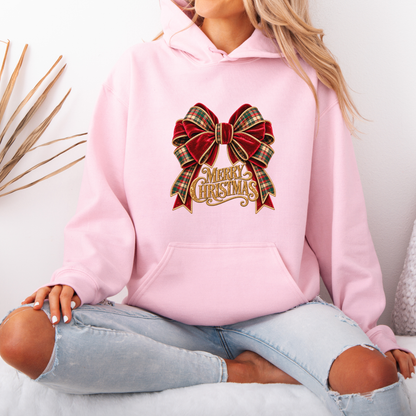 Christmas in Velvet & Tartan 🎀🎄✨  Premium Christmas Hoodie
