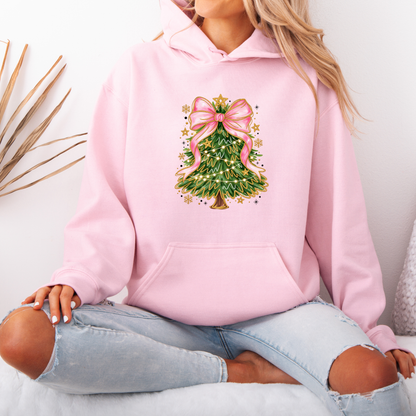 Pretty in Pink Christmas Magic 🎀🎄  Premium Christmas Hoodie