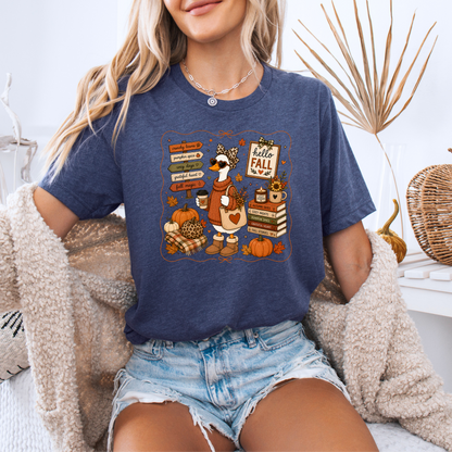 Hello Fall Goose T-Shirt 🍂🪿