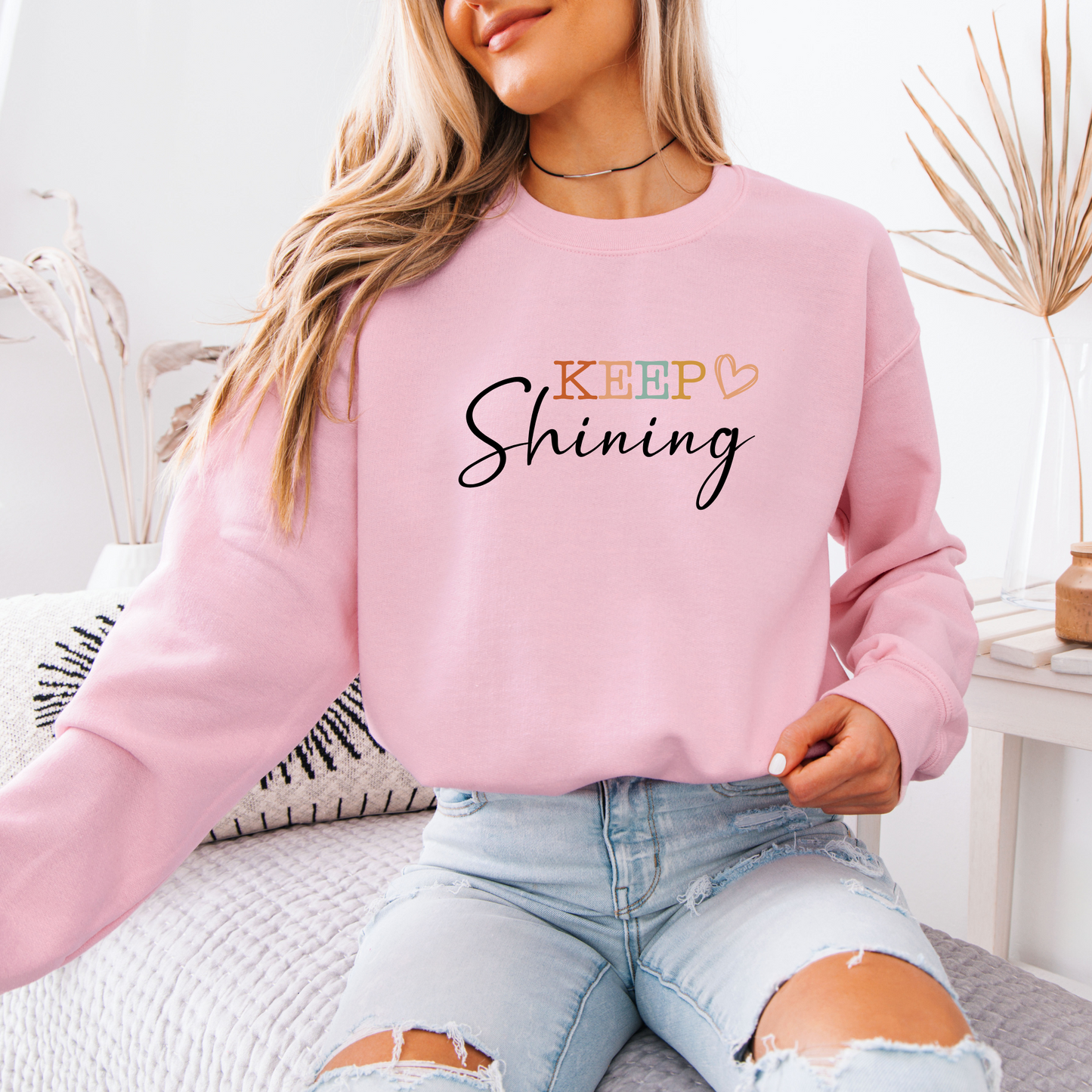 Keep Shinning Cotton Sweatshirt
