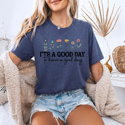 Good Day Wildflowers 🌼 t-shirt 100% Organic Cotton