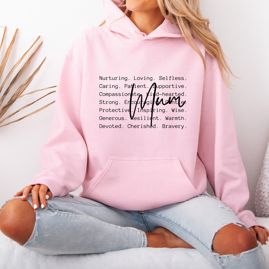🤍 “Mama — Nurturing, Loving, Selfless” Cozy Hoodie