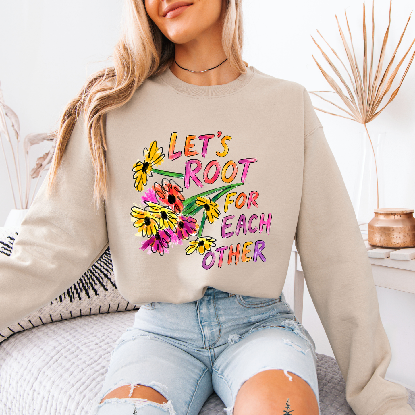 🌻💖 Floral Kindness Sweatshirt 🌸✨