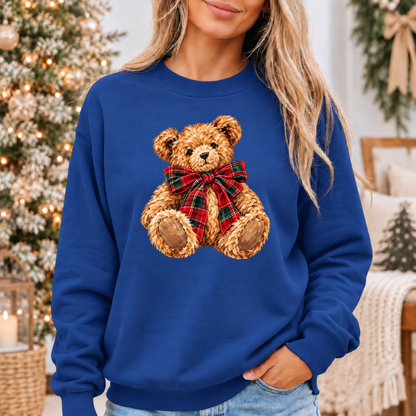 The Cutest Little Christmas Teddy 🧸🎄🎀 Cosy Christmas Sweatshirt