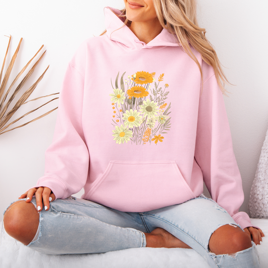 Vintage Blossom Oversized Hoodie hoodie Organic Cotton