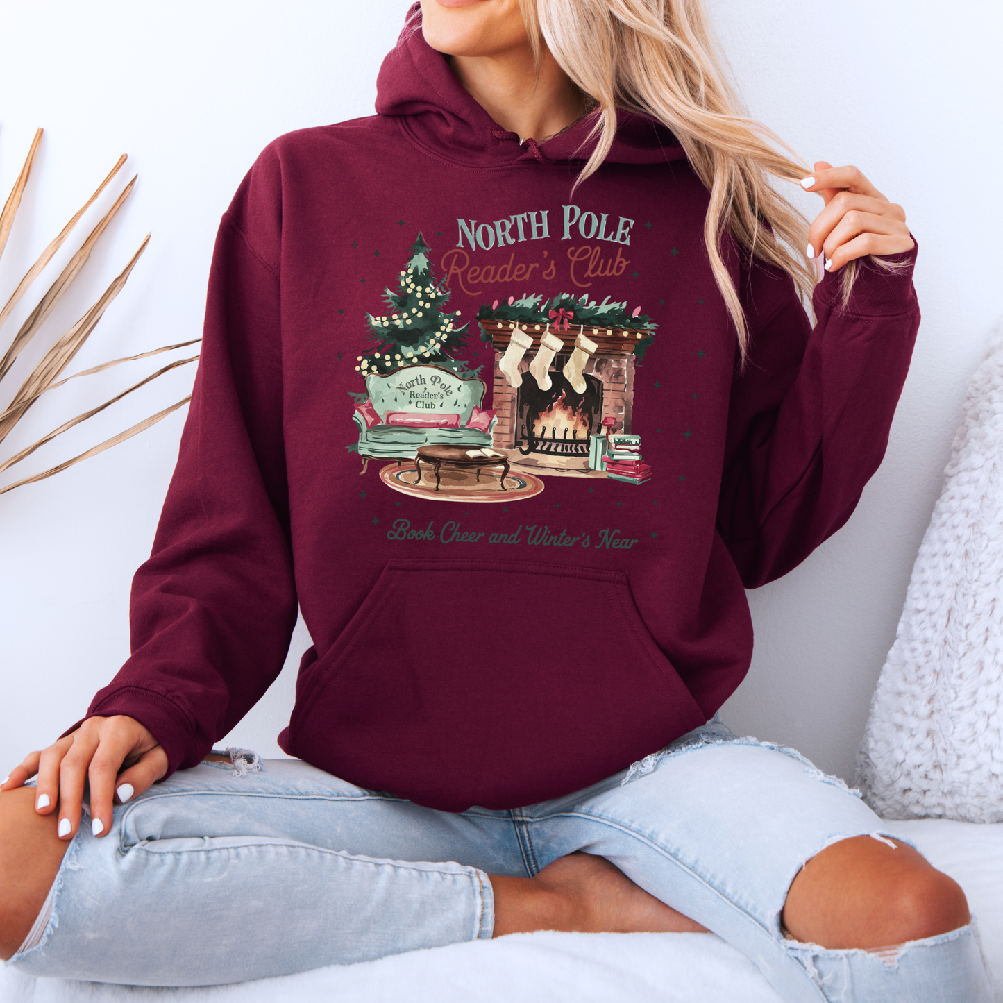 📚❄️ North Pole Reader’s Club ❄️📚 Luxuriously Thick Hoodie