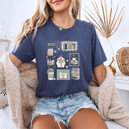 Bookish Cozy Life T-Shirt ☕📖🌿