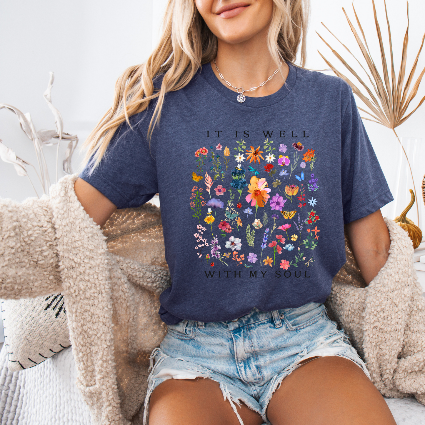 Peaceful Garden T-shirt 100% Organic Cotton