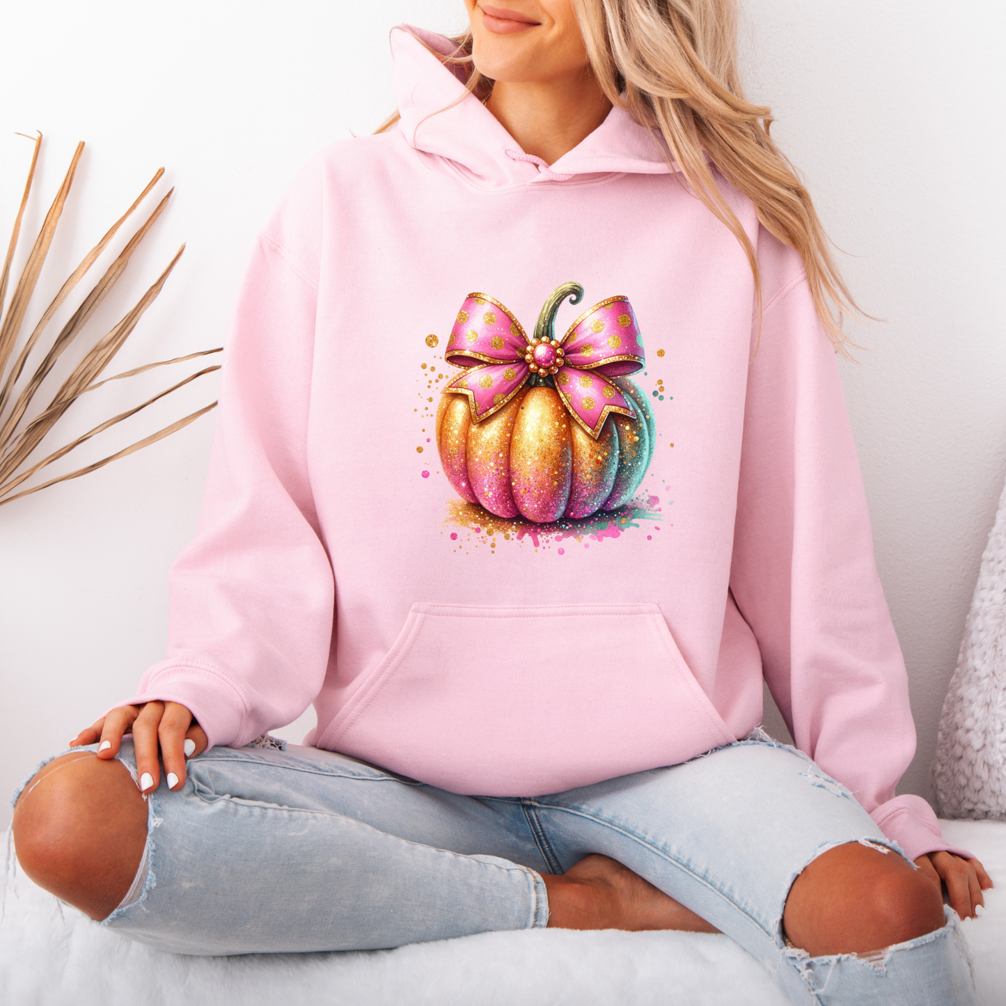 Glitter Pumpkin Luxuriously Thick Hoodie