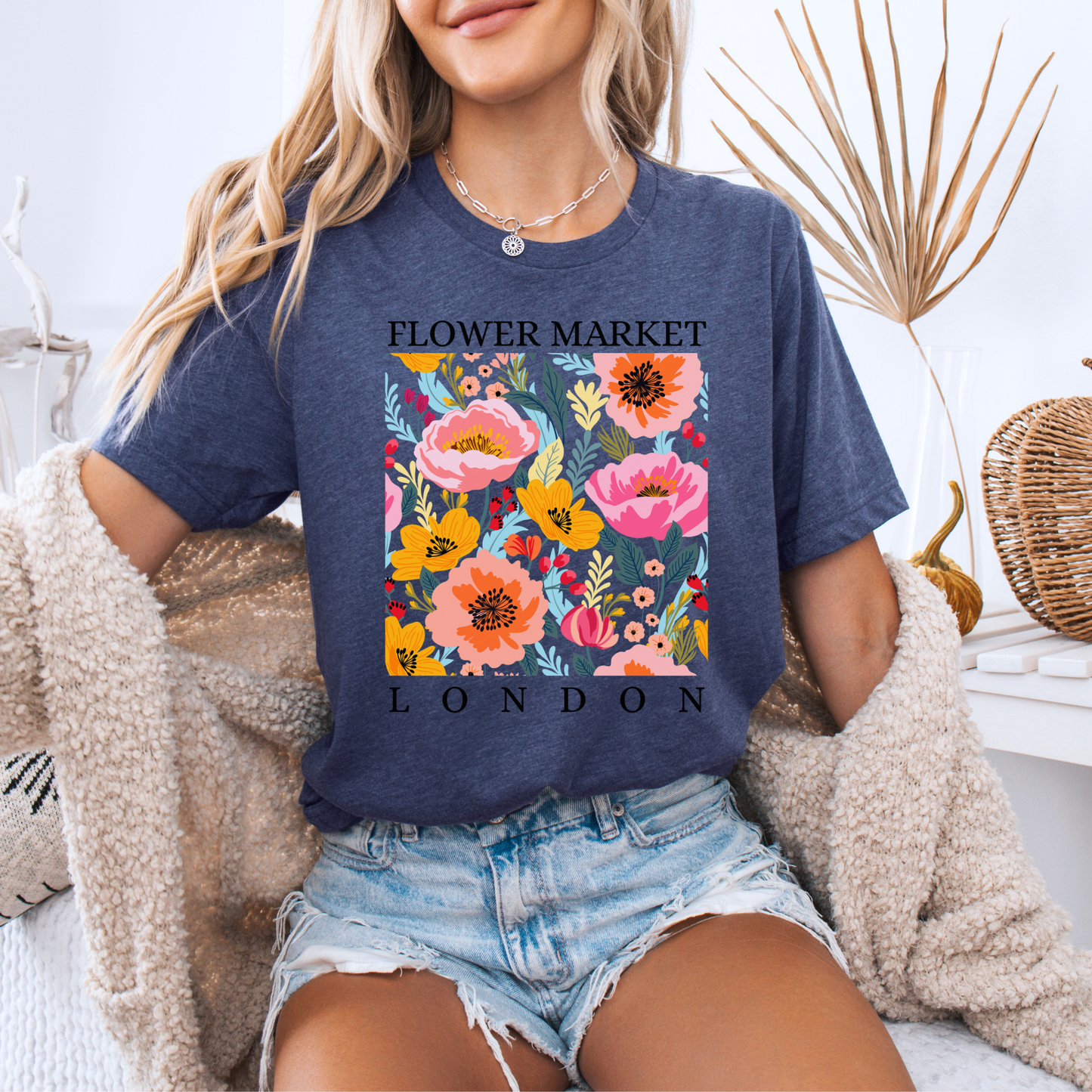Evening Blossom Garden 🌺 t-shirt 100% Organic Cotton