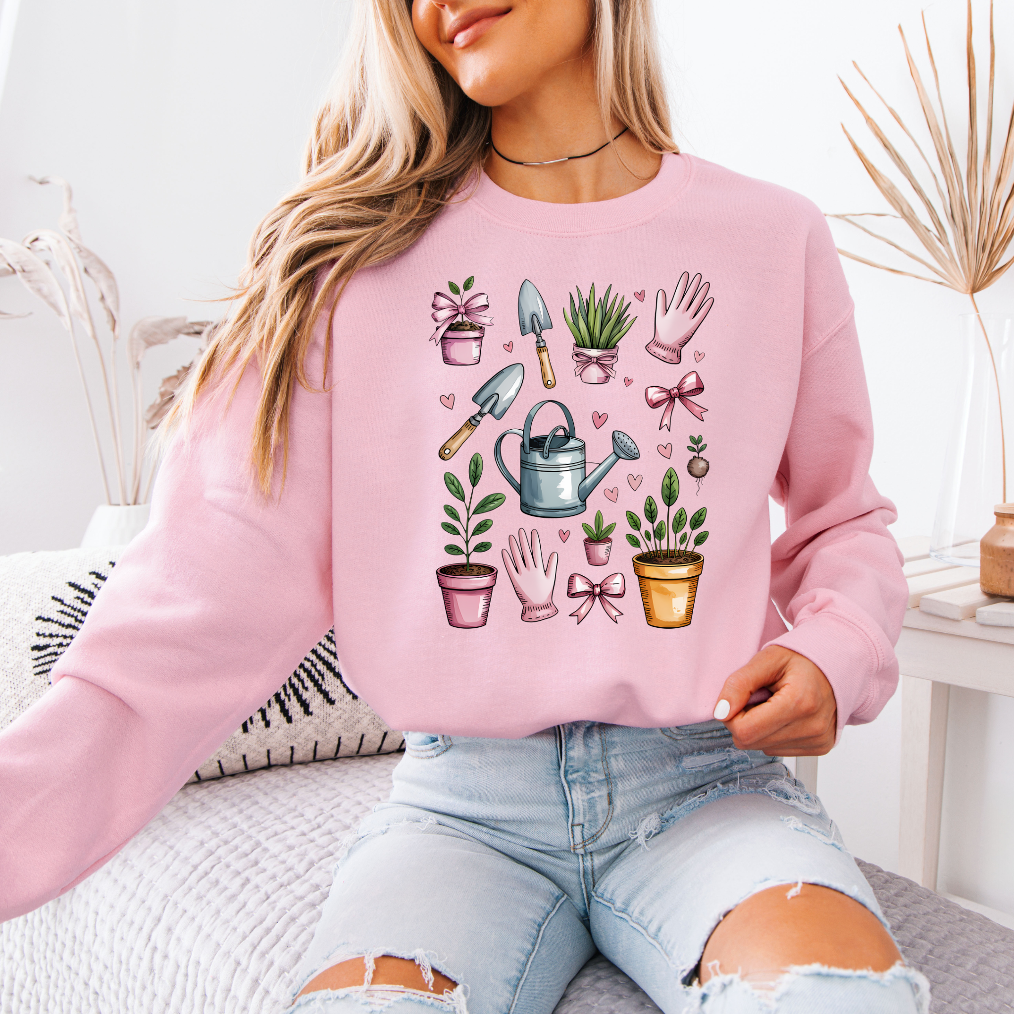 Garden Girl Era Cotton Sweatshirt