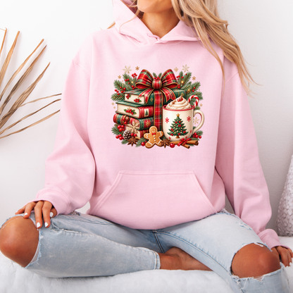Festive Christmas Book Nook ✨🎅  Premium Christmas Hoodie