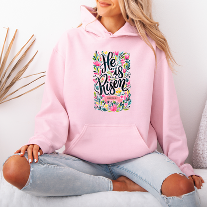 He Is Risen Cotton Hoodie