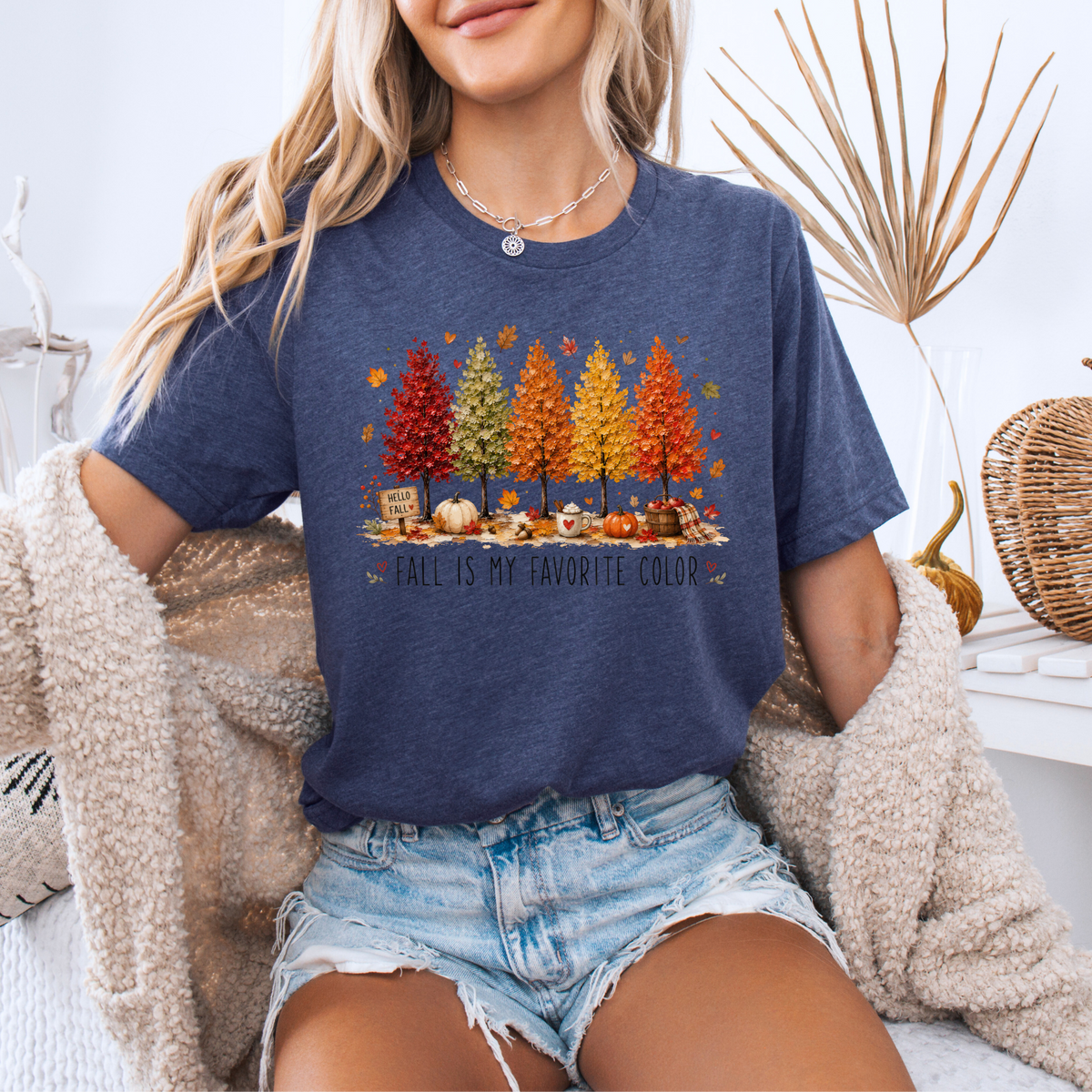 🍂🎨 Fall Is My Favourite Colour Cotton T-Shirt 🍁✨