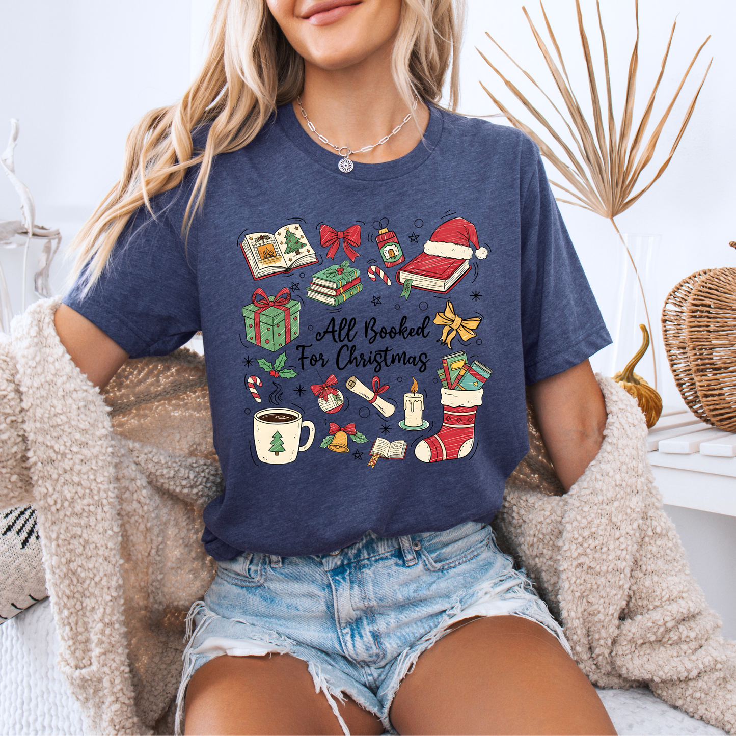 📚✨ Bookish Christmas ✨📚 100% Organic Cotton T-Shirt 📚✨