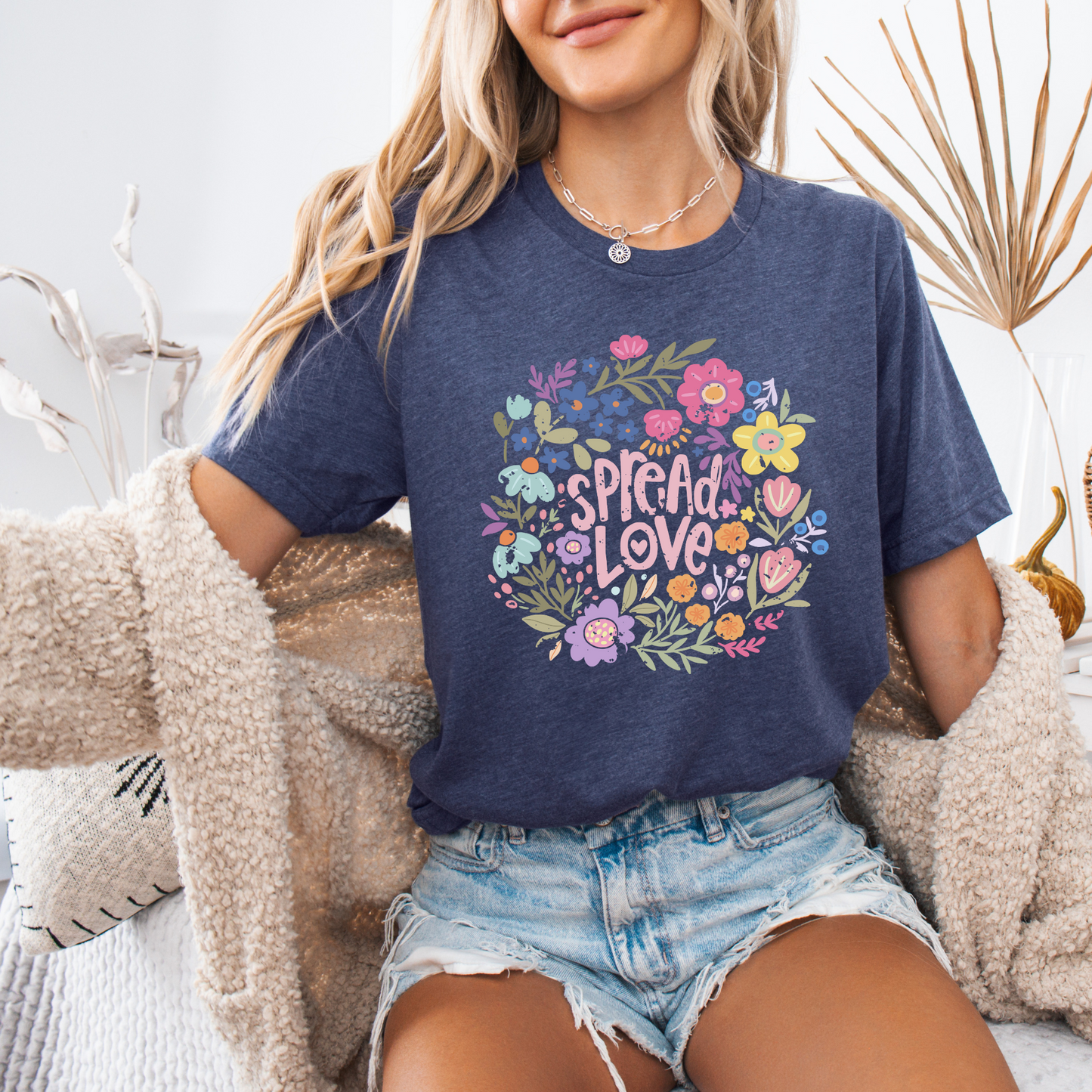 Spread Love  T-shirt 100% Organic Cotton