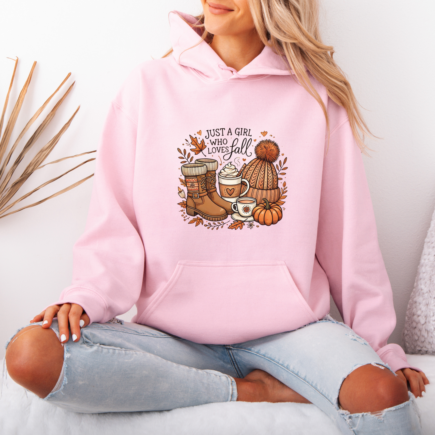 Just a Girl Who loves Fall Luxuriously Thick Hoodie