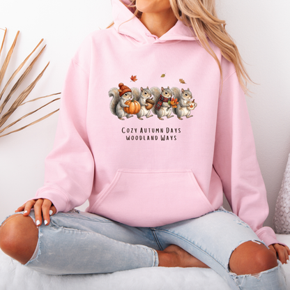 🐿️ Cozy Autumn Days Woodland Ways Hoodie 🍂🎃